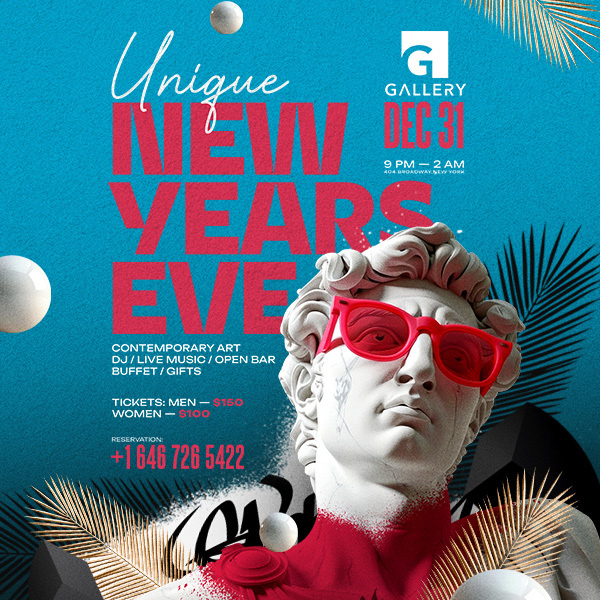 Unique New Year’s Eve at G-Gallery