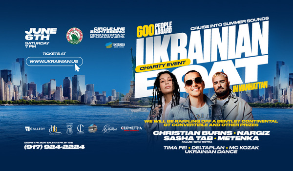 UKRAINIAN BOAT IN MANHATTAN - Cruise into Summer Sounds